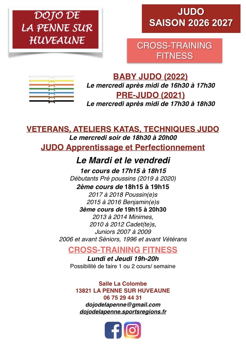 JUDO SAISON 2026-2027