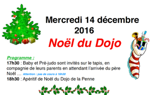 NOEL DU DOJO Mercredi 14 décembre 2016