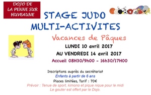 STAGE JUDO MULTI ACTIVITES DE PÂQUES