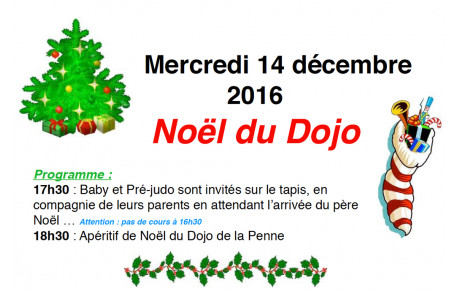 NOEL DU DOJO Mercredi 14 décembre 2016