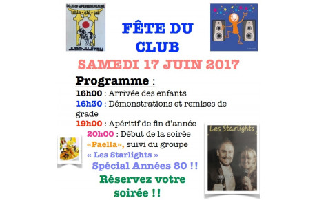 RESERVATION FÊTE DU CLUB